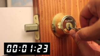 Raking Kwikset Deadbolt  Front Range Locksmith [upl. by Deerc]