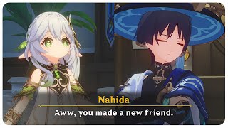 Nahida Teases Wanderer Bonus Cutscene Summertide Scales and Tales  Genshin Impact 48 [upl. by Aniled]