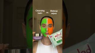 Cleansing Balm vs Makeup Wipes makeup [upl. by Hsirehc]