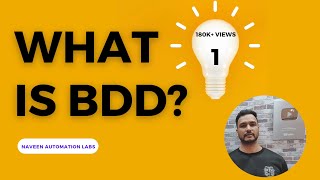 1  What is BDD Behaviour Driven Development [upl. by Lanod]