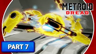 Metroid Dread  Walkthrough Part 7  The Yellow EMMI  Nintendo Switch [upl. by Enyalahs]