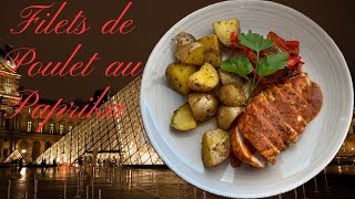 FILETS DE POULET AU PAPRIKA😋😋👌Recette Facile au four😉👉 [upl. by Droffats]