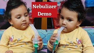 How to Nebulize at home Nebulizer Demo Shorts Baby care com [upl. by Jamey]