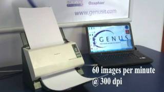 Avision  AV186 High Speed Sheetfed Document scanner from Genus [upl. by Ronaele]