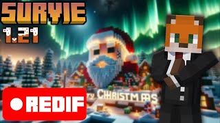 Live Minecraft FR  Survie Serveur Éternia jour 31 495  Builds de Noel [upl. by Liahus]