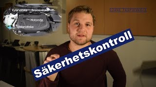 Säkerhetskontroll Belysning Hjul Motorrum Invändig bromssystem [upl. by Atrebor]