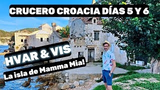 Visitamos la isla de MAMMA MIA  Crucero CROACIA Días 4 amp 5 VIS amp HVAR [upl. by Eylsel740]