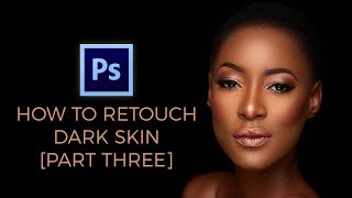 How To Retouch Dark Skin Part 3  Dodge And Burn Photoshop Tutorial [upl. by Widera]