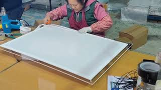 How to made the Acrylic light box [upl. by Aynam]