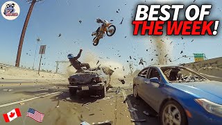 30 Insane Motorcycle Crashes Moments  USA amp CANADA Only [upl. by Idnir]