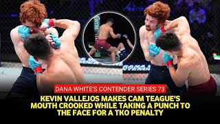 DWCS 73 Results Kevin Vallejos bombards durable Cam Teague with punishment for TKO [upl. by Sakovich]