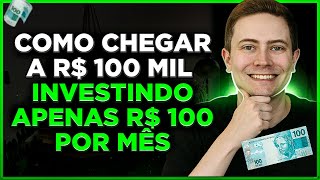 CARTEIRA DE DIVIDENDOS para investir R 100 por mês e chegar aos R 100 mil [upl. by Schweitzer501]