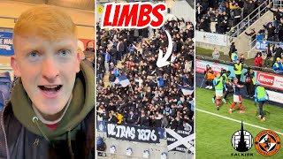 SCENES as LEAGUE ONE Falkirk DEMOLISH Dundee United 🤯 [upl. by Aneekal633]