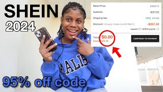 The BEST SHEIN Coupon code 2024  new updated active SHEIN discount code [upl. by Hutchinson201]