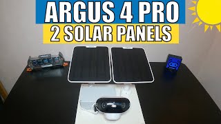 Reolink Argus 4 pro camera with 2 solar panels [upl. by Haydon]