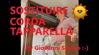 Come sostituire corda tapparella  Replacing the cord of roller shutter [upl. by Nohpets]