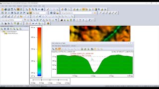 Créer un profil topographique sur Global Mapper [upl. by Lellih]