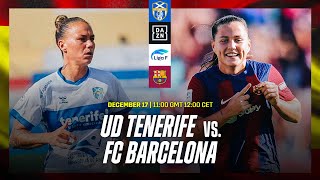 Tenerife vs Barcelona  Liga F 202324 Matchday 12 Full Match [upl. by Espy]