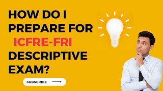 ICFREFRI Descriptive Exam 2023  FRI Recruitment [upl. by Anela]