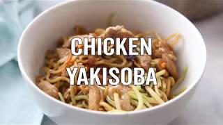 One Pan Chicken Yakisoba Noodles [upl. by Dnaltroc]