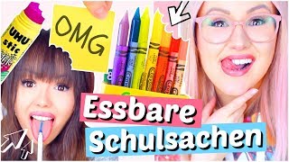 Schulsachen zum Essen 😱 5 Minuten DIYs  ViktoriaSarina [upl. by Nylecsoj]