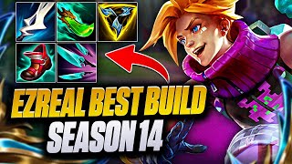 The Best Season 14 Ezreal build yet Challenger Ezreal Full Gameplay [upl. by Llyrat962]