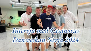 Intervju med Casanovas  Dansveckan Nerja 2024 Dansbandssidancom [upl. by Aioj]