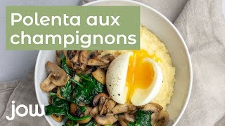 Recette Polenta champignons amp épinards [upl. by Candy]