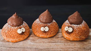 Choux Au Craquelin With Chocolate Cream [upl. by Eliason]