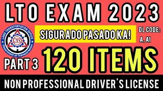 LTO NON PROFESSIONAL EXAM REVIEWER 2023  PART 3  CODE AA1 TAGALOG UPDATED [upl. by Fiedling516]