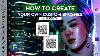 How to Create Your Own Custom Brushes  ibisPaintX Tutorial 20 [upl. by Arahsal]