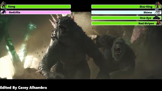 Godzilla x Kong The New Empire 2024 Final Battle with healthbars 12 [upl. by Liesa568]