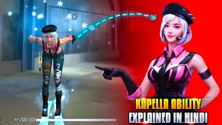 FREE FIRE KAPELLA CHARACTER ABILITY  KAPELLA CHARACTER KI ABILITY  KAPELLA CHARACTER ABILITY TEST [upl. by Asiul]