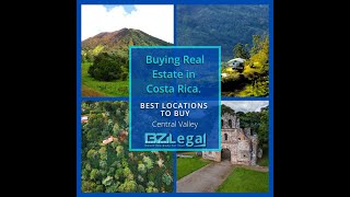 Best Costa Rican Real Estate Locations Central Valley [upl. by Lefton]