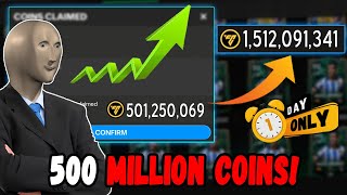 This is How You Make 500M Coins in 1 Day in FC Mobile 24 Spending 250k gems on TOTY PACKS [upl. by Lime137]