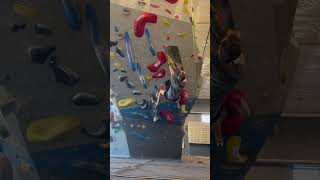 Overhang V4 at Movement Plano climbing climbingnation rockclimbing bouldering climber [upl. by Ardnod]