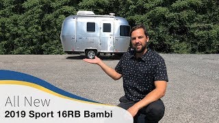 2019 Airstream Sport 16RB Bambi Walk Through Travel Trailer Small Light Weight Caravan Camper [upl. by Yblehs]