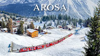 Arosa is a breathtaking winter resort in the Swiss Alps 🇨🇭 Switzerland 4K [upl. by Naejeillib772]