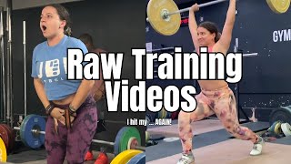 Raw Weightlifting Workouts  I cant believe I hit my  again [upl. by Gerrit]