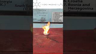 Burning of Benzene🧪 [upl. by Nodyarb]