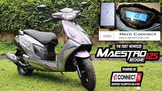 New Maestro Edge 125 Hero Connect Detailed Review Bluetooth Edition Ride Review Walkaround Video [upl. by Vaenfila100]