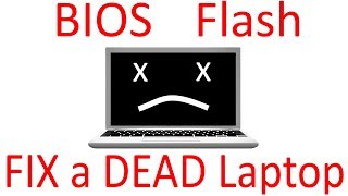 BIOS Recovery  Reviving a dead bricked laptop NO DESOLDERING [upl. by Eentruok]