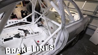 Running New Brake Hardlines for the Hydraulic Handbrake in the Rally GC8 [upl. by Eednarb]