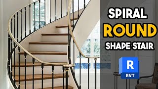 How To Design A Spiral Staircase  Advance Staircase In revit  Architecture Lab [upl. by Ssew935]