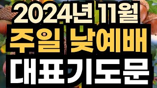 주일오후예배 대표기도문 예시ㅣ2024년 11월 주일 예배 대표기도 예문ㅣ11월 첫째주 1주 주일 낮예배 대표기도문 ㅣ대표기도가 어려운분들을 위한 주일예배 기도문 예시 [upl. by Fronnia]