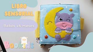 Libro sensorial de fieltro  Bebés 6 meses 18 meses [upl. by Harvison]