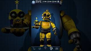 FNAF 1 Star Golden Animatronics  FNAF AR Workshop Animation [upl. by Nero]