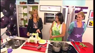 Odile Fernández nos enseña a cocinar 3 recetas sanas en TG7 [upl. by Everest497]