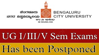 🚨 Bangalore City University Update Postponement of IIIIV Sem NEP Examination nvrupdates36 [upl. by Williamson]