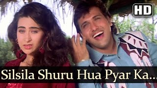 Silsila Shuru Hua Pyar Ka HD  Dulaara Songs  Govinda  Karisma  Alka Yagnik  Udit Narayan [upl. by Prichard]